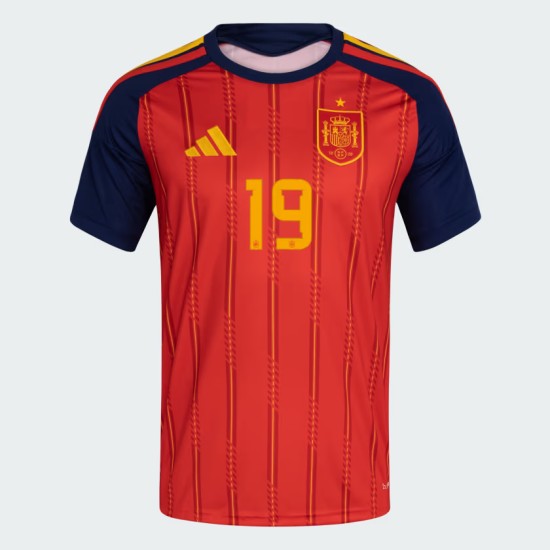 Maillot Officiel Domicile Espagne 2026 Femme LAMINE YAMAL #19 Maillot Officiel Domicile Espagne 2026 Femme LAMINE YAMAL #19
