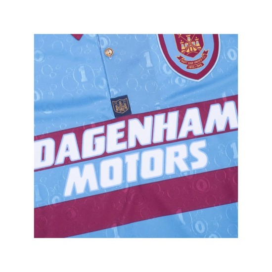 Maillot rétro anniversaire extérieur homme West Ham United 1995 bleu ciel