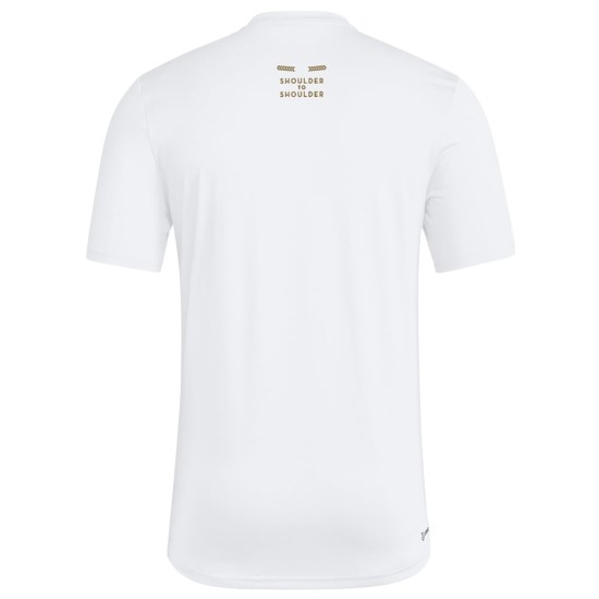 Troisième maillot AEROREADY à fermeture homme Los Angeles FC 2025 - Blanc Troisième maillot AEROREADY à fermeture homme Los Angeles FC 2025 - Blanc