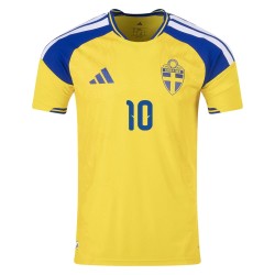 Maillot Domicile Authentique Suède 2026 Homme IBRAHIMOVIĆ #10