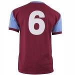 Maillot Rétro Bobby Moore Premier Maillot #6 Femme West Ham United 1958 Maillot Rétro Bobby Moore Premier Maillot #6 Femme West Ham United 1958