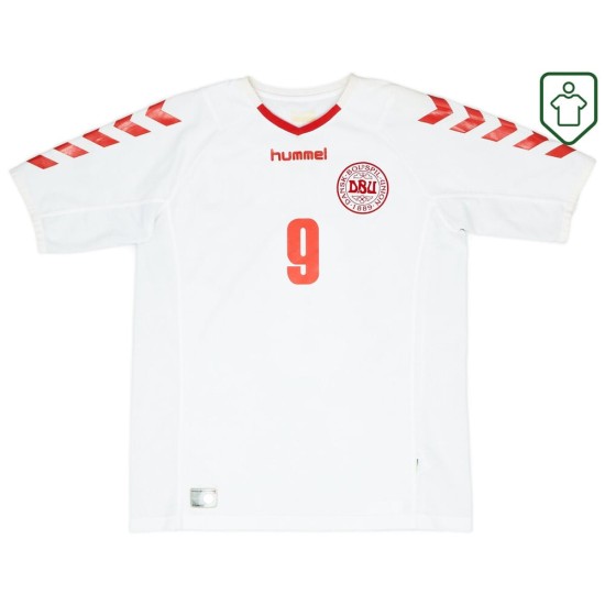Homme Maillot rétro extérieur Danemark 2003/04 Tomasson #9