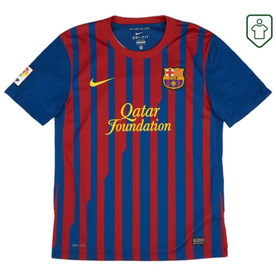 Homme Maillot rétro domicile FC Barcelone 2011/12 Messi #10 Homme Maillot rétro domicile FC Barcelone 2011/12 Messi #10