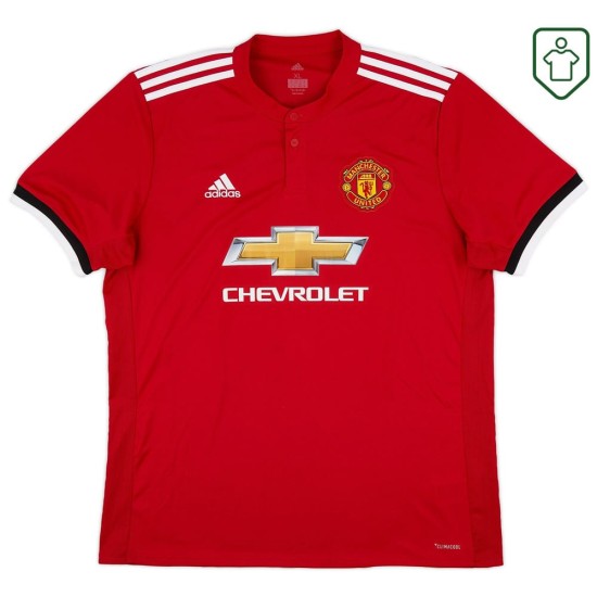 Maillot rétro domicile homme Manchester United 2017/18 Rashford #19 Maillot rétro domicile homme Manchester United 2017/18 Rashford #19