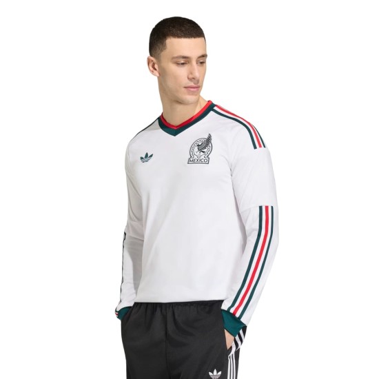 Maillot Coupe du Monde 2026 Extérieur Manches Longues Mexique Homme Maillot Coupe du Monde 2026 Extérieur Manches Longues Mexique Homme