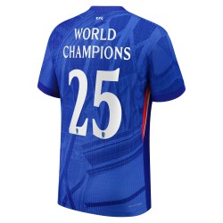Maillot Domicile Chelsea 2025/26 Homme - Champions du Monde n°25