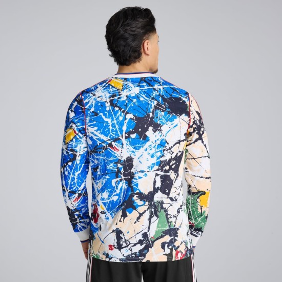 Maillot manches longues Stone Roses Manchester United 2025/26 Enfant