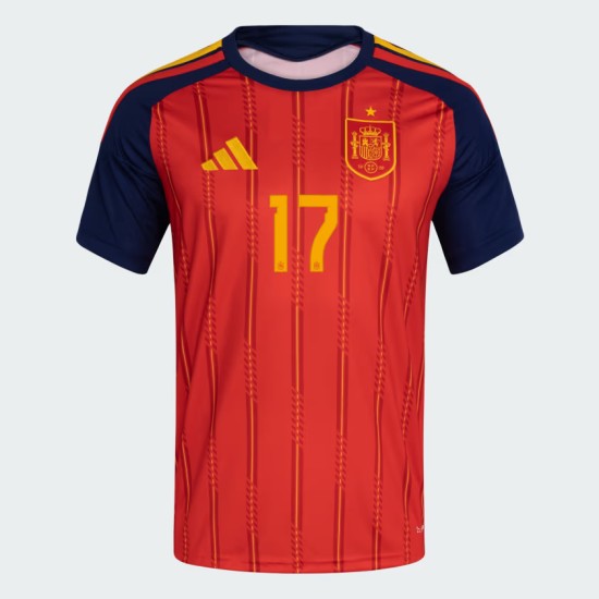Maillot Officiel Domicile Espagne 2026 Homme WILLIAMS JR. #17