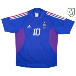 Homme Maillot rétro domicile France 2002/04 Zidane #10 Homme Maillot rétro domicile France 2002/04 Zidane #10