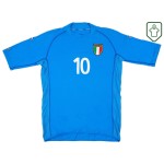 Homme Maillot rétro domicile Italie 2002 Totti #10 Homme Maillot rétro domicile Italie 2002 Totti #10