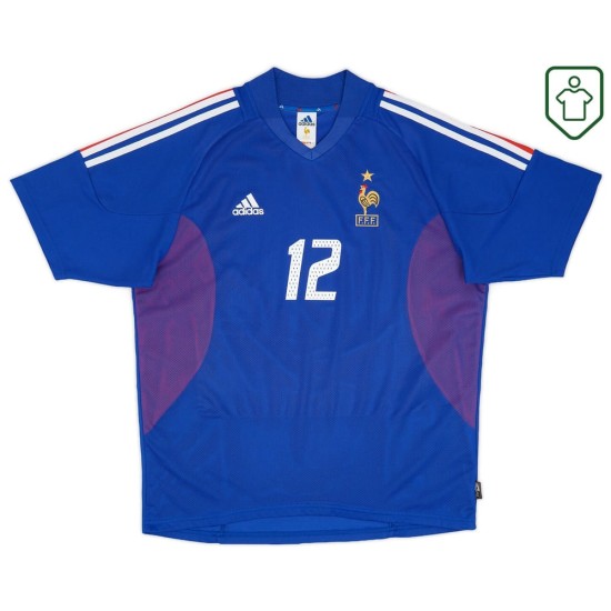 Homme Maillot rétro domicile France 2002/04 Henry #12 Homme Maillot rétro domicile France 2002/04 Henry #12