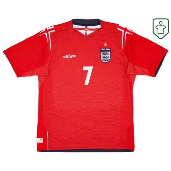 Homme Maillot rétro extérieur Angleterre 2004/06 Beckham #7 Homme Maillot rétro extérieur Angleterre 2004/06 Beckham #7