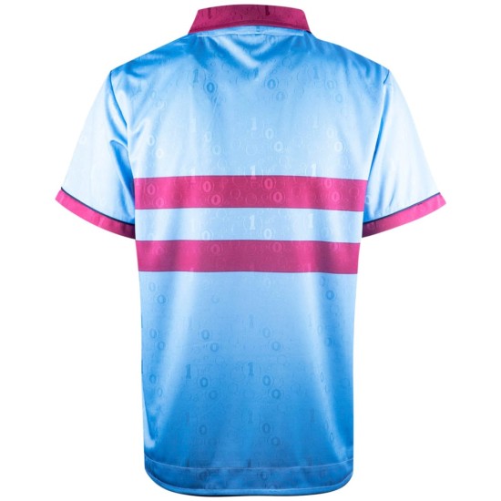 Maillot rétro anniversaire extérieur homme West Ham United 1995 bleu ciel
