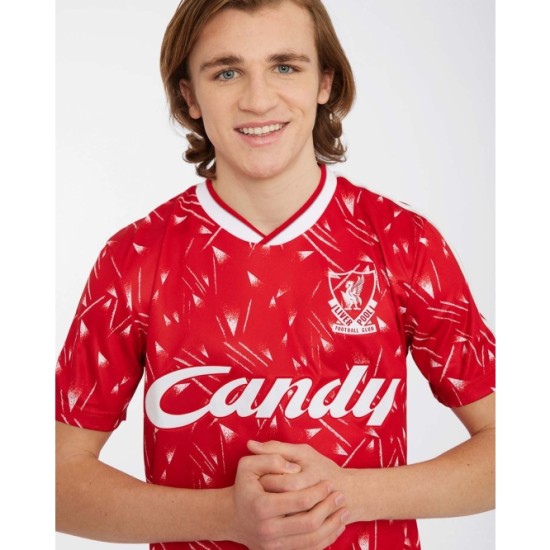 Enfant Liverpool 1989/91 Domicile Candy Rétro Maillot Enfant Liverpool 1989/91 Domicile Candy Rétro Maillot
