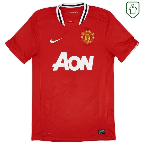 Maillot rétro domicile homme Manchester United 2011/12 Scholes #22