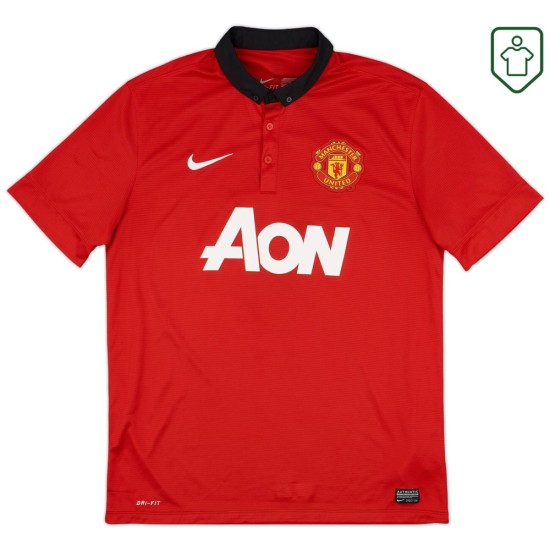 Maillot rétro domicile homme Manchester United 2013/14 Mata #8