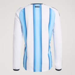 Maillot Homme Argentine 2026 Domicile Officiel Coupe du Monde Manches Longues