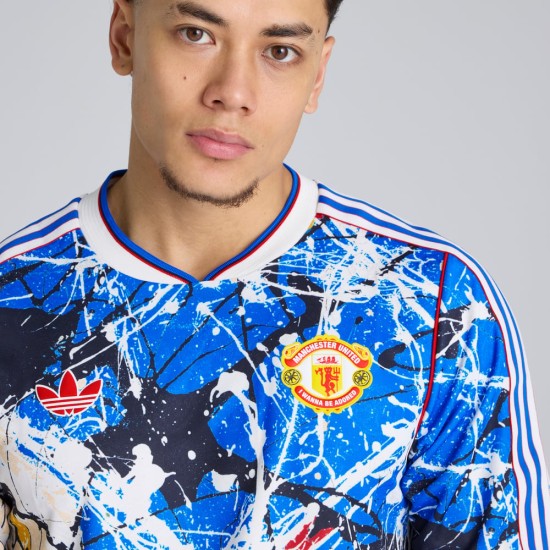 Maillot manches longues Stone Roses Manchester United 2025/26 Enfant