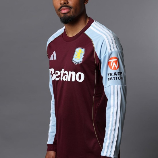 Maillot Manches Longues Domicile Aston Villa 2025/26 Homme Maillot Manches Longues Domicile Aston Villa 2025/26 Homme