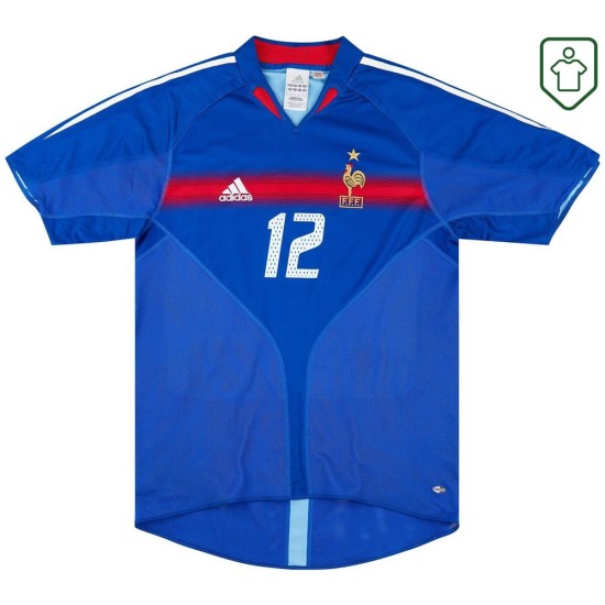 Homme Maillot rétro domicile France 2004/06 Henry #12 Homme Maillot rétro domicile France 2004/06 Henry #12