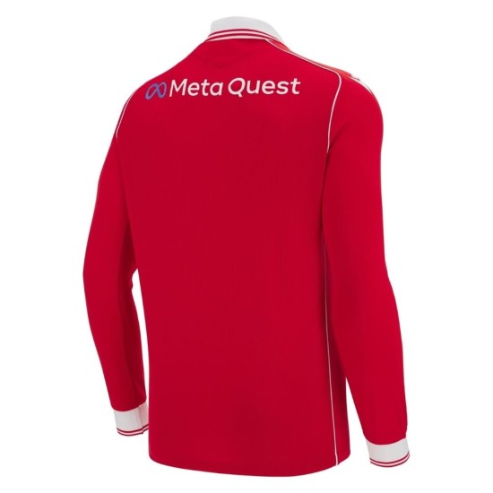 Maillot domicile à manches longues 2025/26 de Wrexham AFC pour homme Maillot domicile à manches longues 2025/26 de Wrexham AFC pour homme