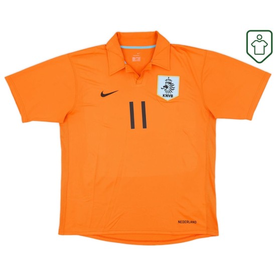 Homme Maillot rétro domicile Pays-Bas 2006/08 Robben #11