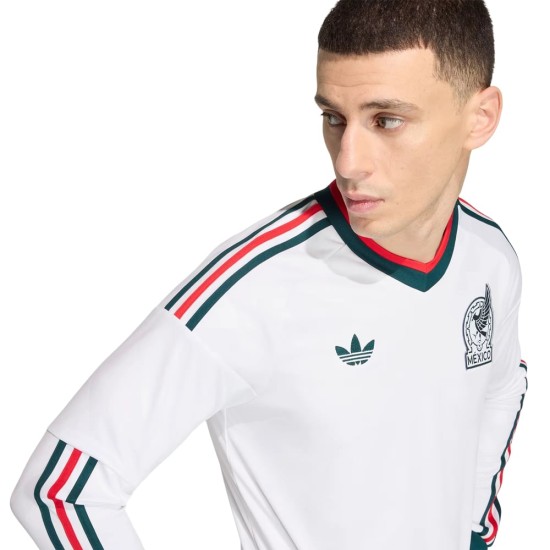 Maillot Coupe du Monde 2026 Extérieur Manches Longues Mexique Homme Maillot Coupe du Monde 2026 Extérieur Manches Longues Mexique Homme