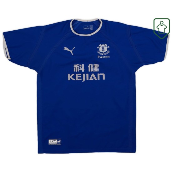Maillot rétro domicile homme Everton 2003/04 Gravesen #16 Maillot rétro domicile homme Everton 2003/04 Gravesen #16