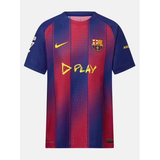 Maillot domicile FC Barcelona x Ed Sheeran 2025/26 – LAMINE YAMAL #10 pour enfant