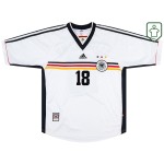 Homme Maillot rétro domicile Allemagne 1998/00 Klinsmann #18