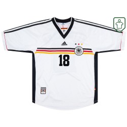 Homme Maillot rétro domicile Allemagne 1998/00 Klinsmann #18