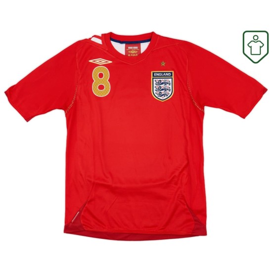 Homme Maillot rétro extérieur Angleterre 2006/08 Lampard #8 Homme Maillot rétro extérieur Angleterre 2006/08 Lampard #8