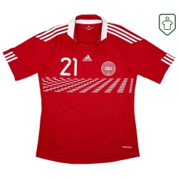 Homme Maillot rétro domicile Danemark 2010/11 Eriksen #21