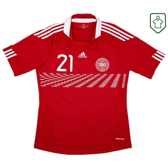 Homme Maillot rétro domicile Danemark 2010/11 Eriksen #21 Homme Maillot rétro domicile Danemark 2010/11 Eriksen #21