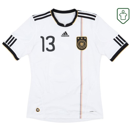 Homme Maillot rétro domicile Allemagne 2010/11 Müller #13 Homme Maillot rétro domicile Allemagne 2010/11 Müller #13