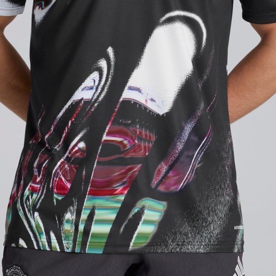 Femme Manchester United 2025/26 Troisième Maillot Pré-Match - Noir Femme Manchester United 2025/26 Troisième Maillot Pré-Match - Noir