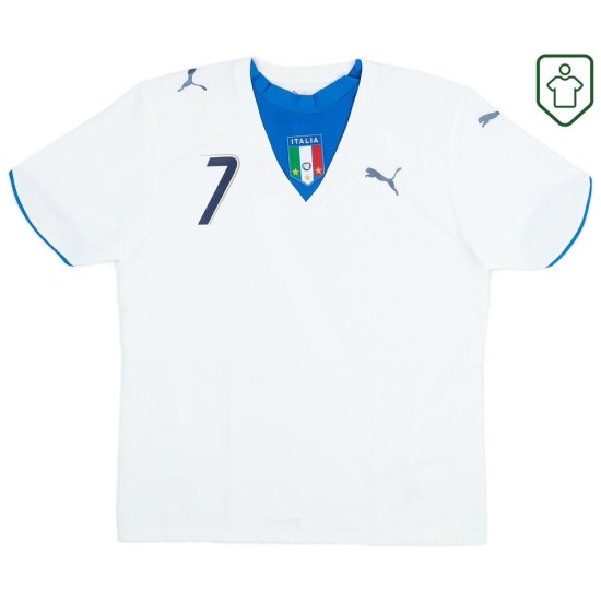 Homme Maillot rétro extérieur Italie 2006 Del Piero #7 Homme Maillot rétro extérieur Italie 2006 Del Piero #7
