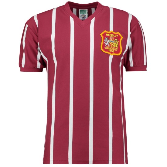 Maillot rétro homme Manchester City finale FA Cup 1956 Maillot rétro homme Manchester City finale FA Cup 1956