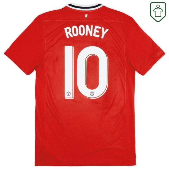 Maillot rétro domicile homme Manchester United 2011/12 Rooney #10 Maillot rétro domicile homme Manchester United 2011/12 Rooney #10