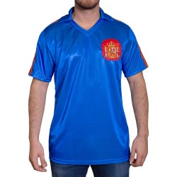 Maillot Retro Espagne 1982 Coupe du Monde Bleu Homme
