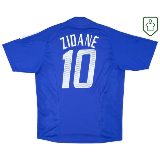 Homme Maillot rétro domicile France 2002/04 Zidane #10 Homme Maillot rétro domicile France 2002/04 Zidane #10