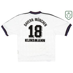 Homme Maillot extérieur rétro Bayern Munich 1996/98 Klinsmann #18