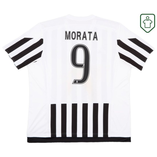 Homme Maillot domicile rétro Juventus 2015/16 Morata #9 Homme Maillot domicile rétro Juventus 2015/16 Morata #9