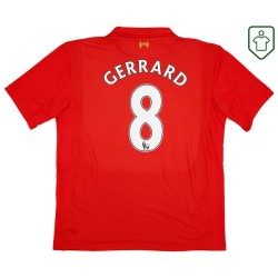 Maillot rétro domicile homme Liverpool 2012/13 Gerrard #8