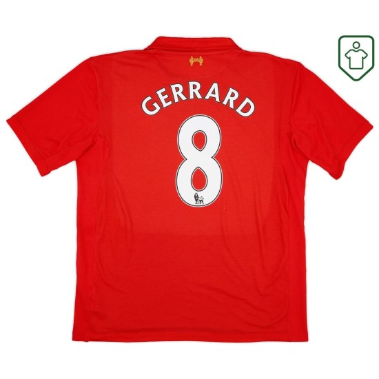 Maillot rétro domicile homme Liverpool 2012/13 Gerrard #8 Maillot rétro domicile homme Liverpool 2012/13 Gerrard #8