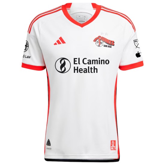Maillot blanc homme San Jose Earthquakes 2025 Maillot blanc homme San Jose Earthquakes 2025