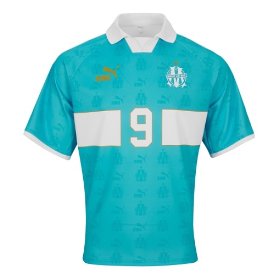 Maillot Retro King OM #9 - Bleu Homme