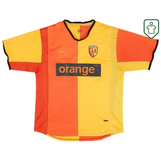 Homme Maillot rétro domicile RC Lens 2001/02 Homme Maillot rétro domicile RC Lens 2001/02