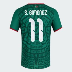 Maillot Officiel Domicile Mexique 2026 Homme S. GIMENEZ #11