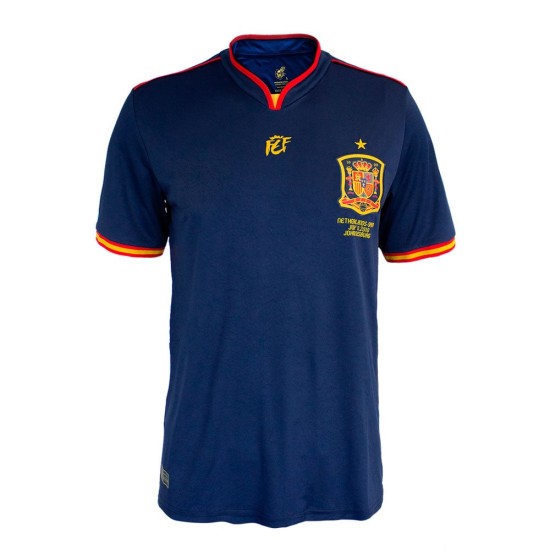 Maillot Retro Espagne 2010 Coupe du Monde Souvenir Homme Maillot Retro Espagne 2010 Coupe du Monde Souvenir Homme